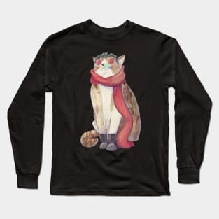 Funky Cat Long Sleeve T-Shirt